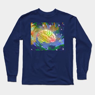 Psychedelic Brain Long Sleeve T-Shirt